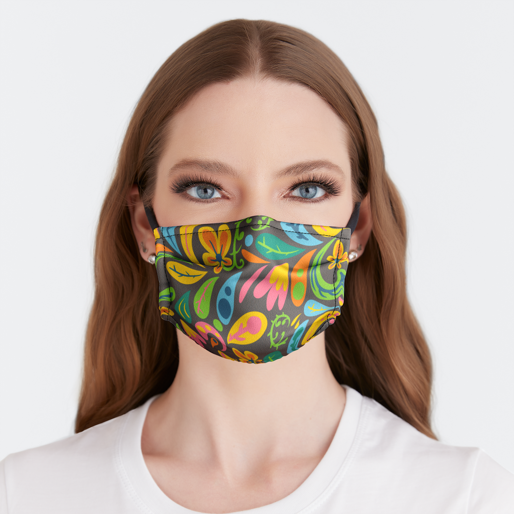 Floral Pattern Face Mask