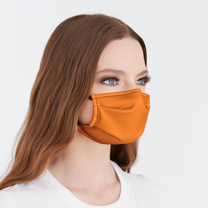 Solid Orange Face Mask