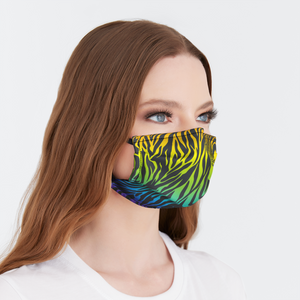 Zebra Rainbow Face Mask