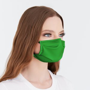 Solid Green Face Mask