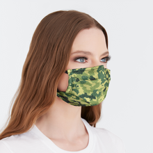 Load image into Gallery viewer, Camo in Green Face Mask
