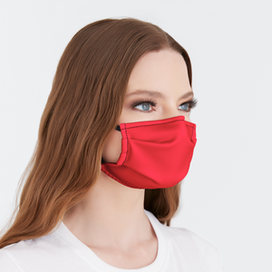 Solid Red Face Mask