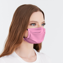 Load image into Gallery viewer, Solid Pastel Pink Face Mask
