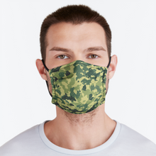 Load image into Gallery viewer, Camo in Green Face Mask
