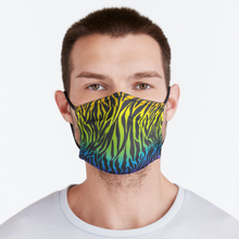 Load image into Gallery viewer, Zebra Rainbow Face Mask
