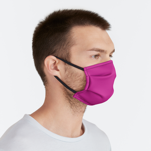 Solid Hot Pink Face Mask