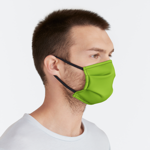 Solid Lime Green Face Mask
