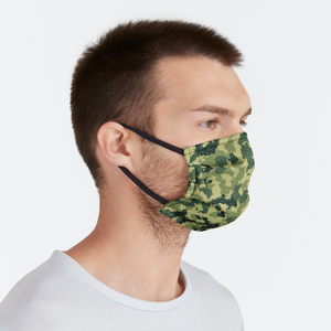 Camo in Green Face Mask