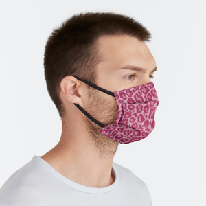 Leopard in Pink Face Mask