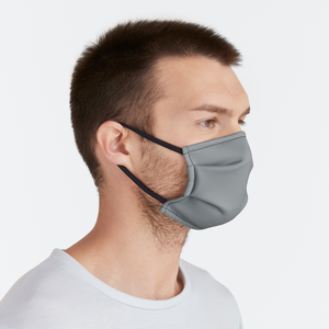 Solid Light Gray Face Mask