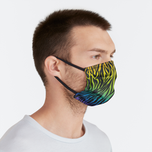 Load image into Gallery viewer, Zebra Rainbow Face Mask
