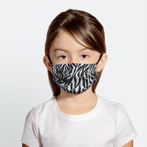Black and White Zebra Face Mask